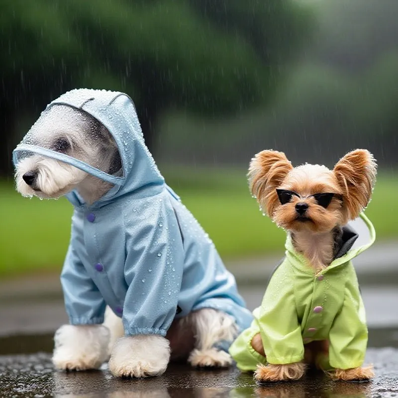 Pikapika dog raincoats