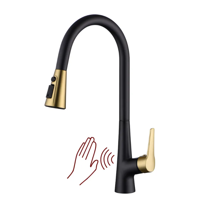 Sumerain Faucet black touchless kitchen faucet with sensor technology
