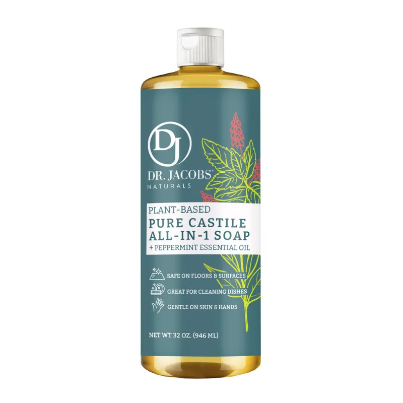 Peppermint oil castile soap