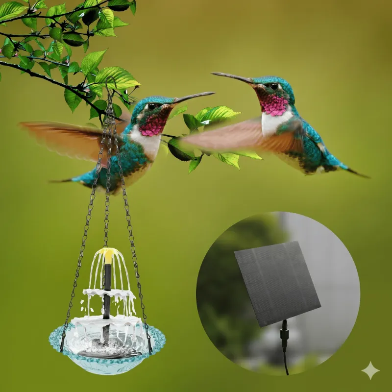 Cultiuana solar birdbath heater for outdoor use