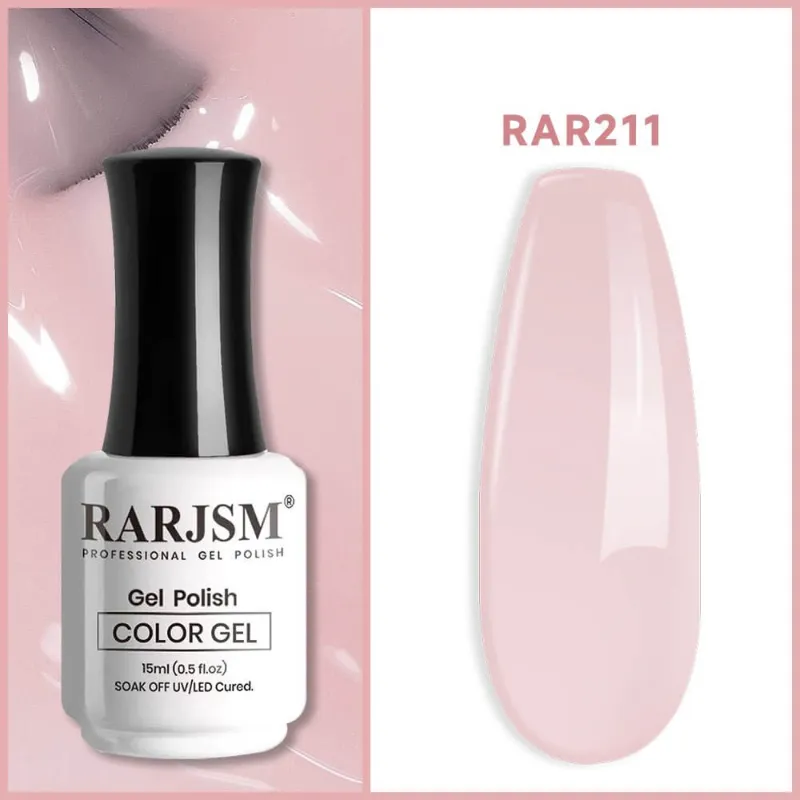Rarjsm sheer pink nail polish