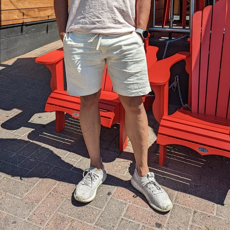 OrganoLinen breathable linen shorts
