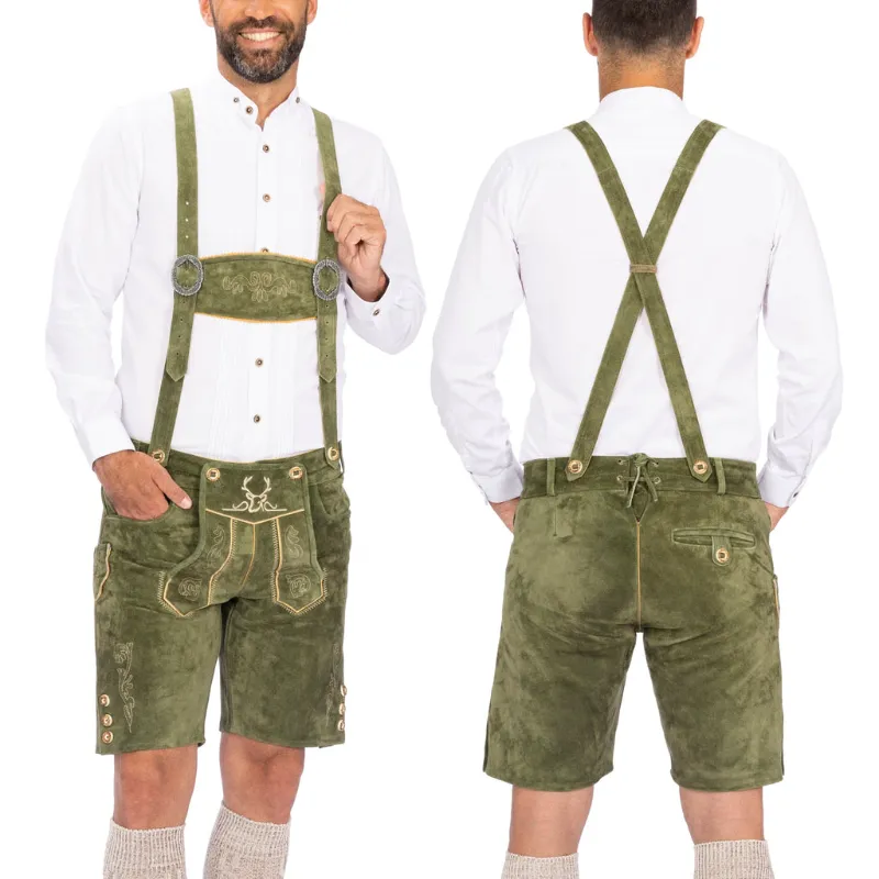 Bavaria Trachten lederhosen men traditional leather shorts