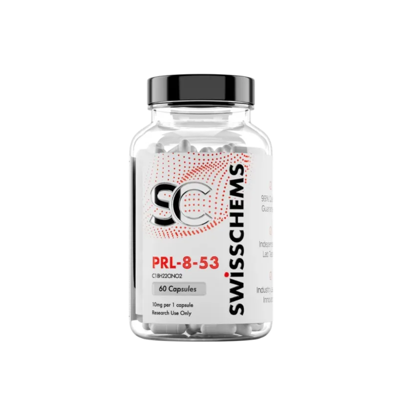 SwissChems prl-8-53 nootropic supplement in product packaging