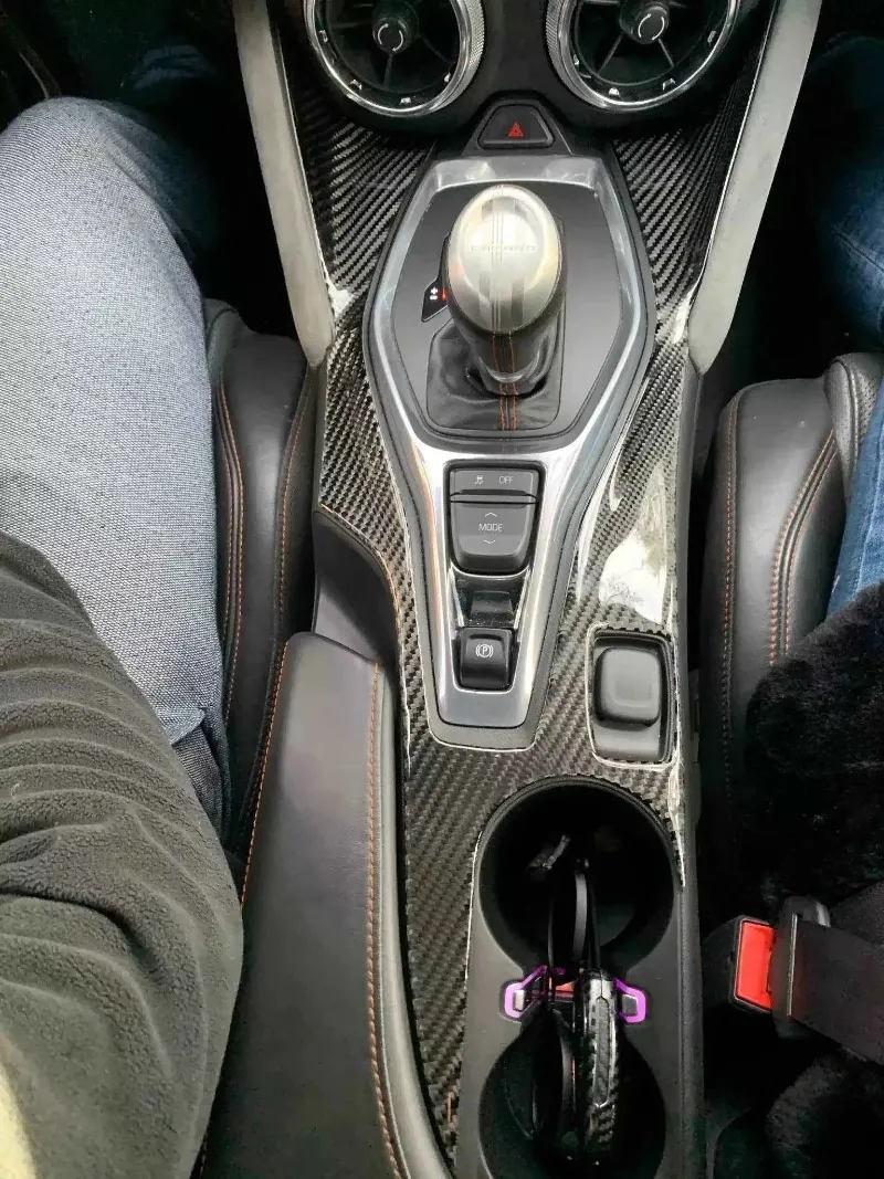Carbonaddons center console carbon fiber replacement trim