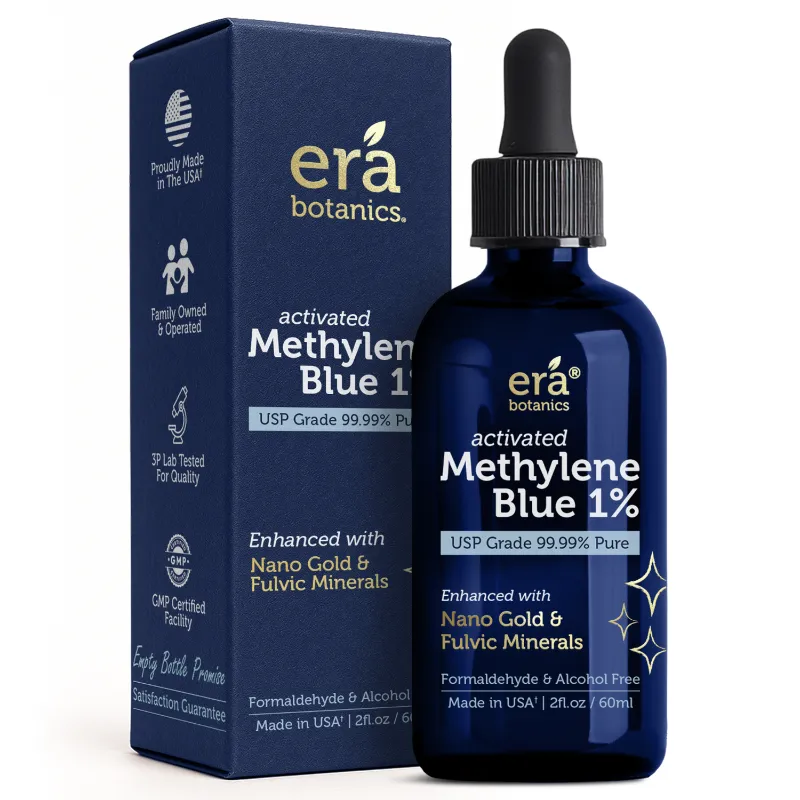 Era Organics methylene blue liquid drops 10 ml bottle