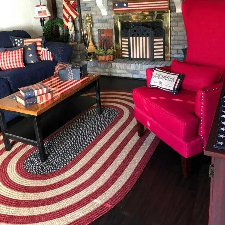 The Fox Decor United States of America area rug for patriotic home decor