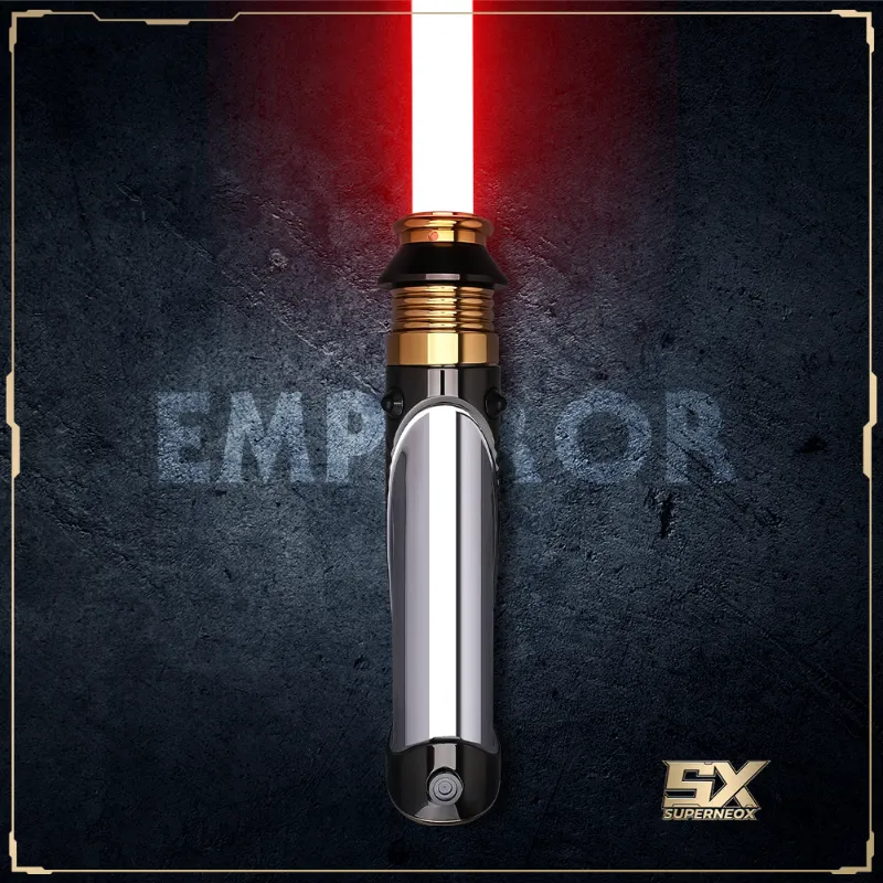 Superneox palpatine lightsaber with red blade