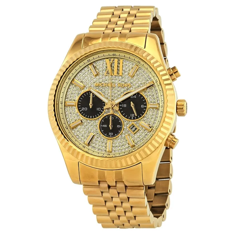 Watches of America mens gold dress watch