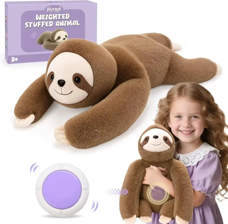 Joyreal Toys weighted sloth — sensory weighted plush toy
