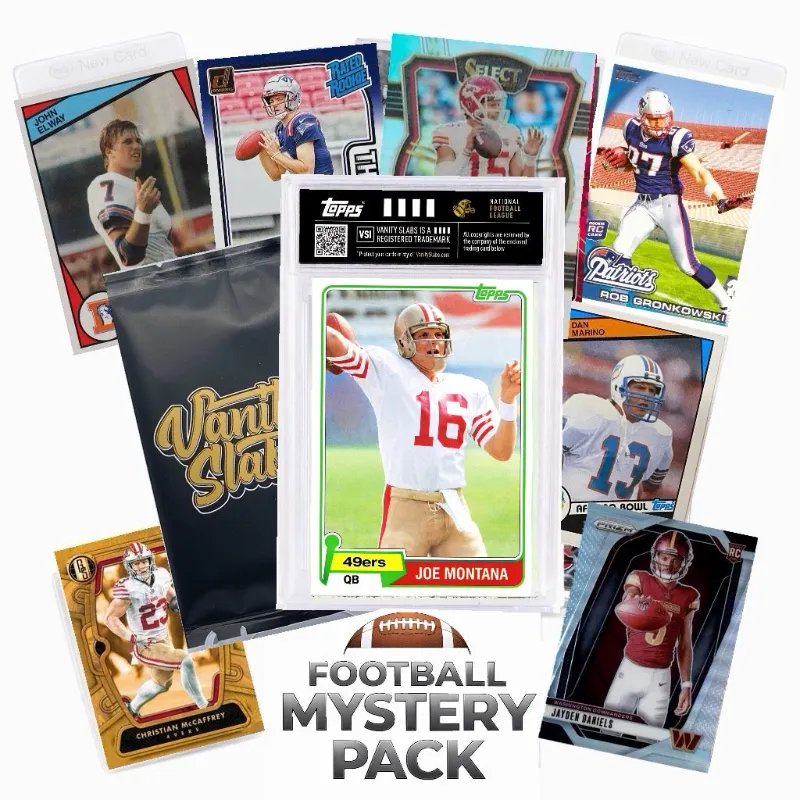 Vanity Slabs football cards limited edition pack of scarce collectible football cards
