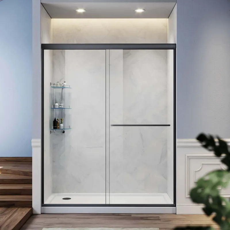 SUNNY SHOWER sliding glass shower doors