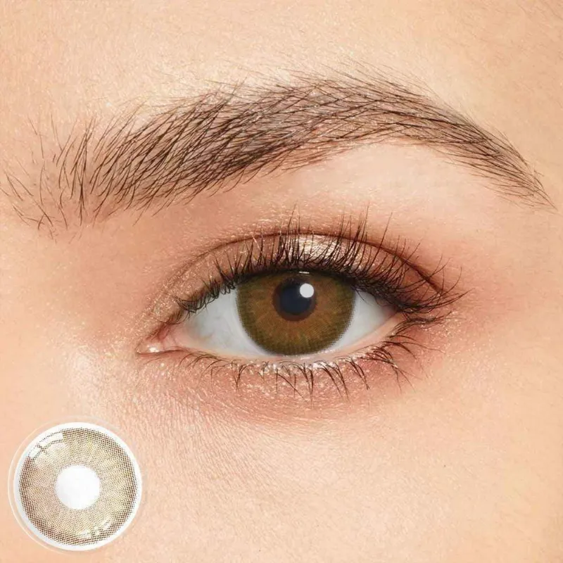 Lenself Olen Symphony 3con hazel contact lenses with a natural hazel tone