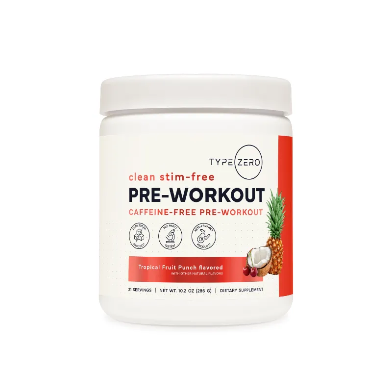 Type Zero Health stim free pre workout supplement