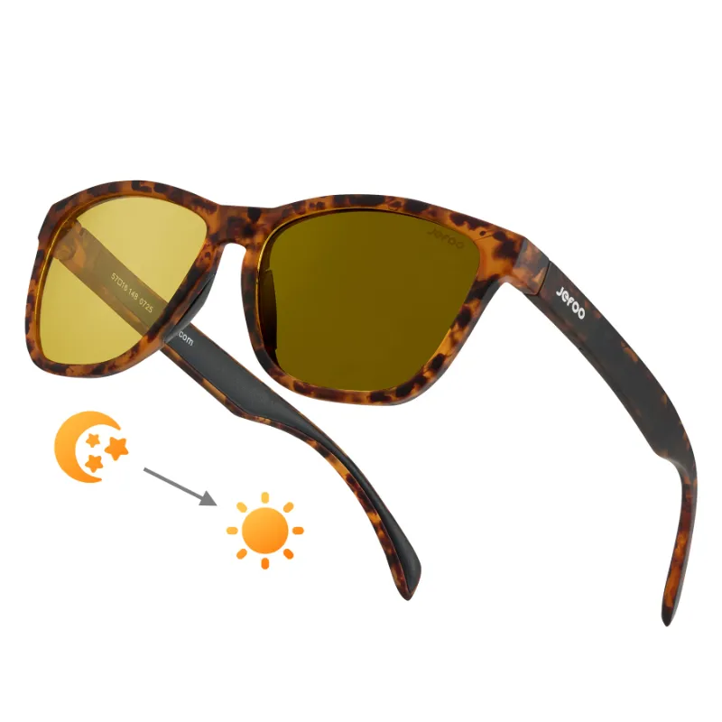 JEFOO yellow glasses with vibrant frames