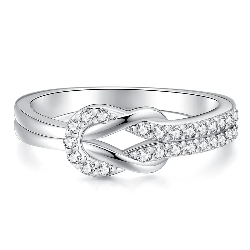 Imolove mother daughter matching rings set with two complementary ring designs