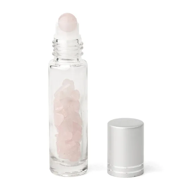 Turix Crystals rose quartz roller bottle for facial massage