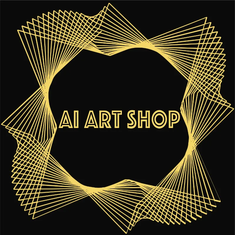 AI Art Shop geometric shapes art print