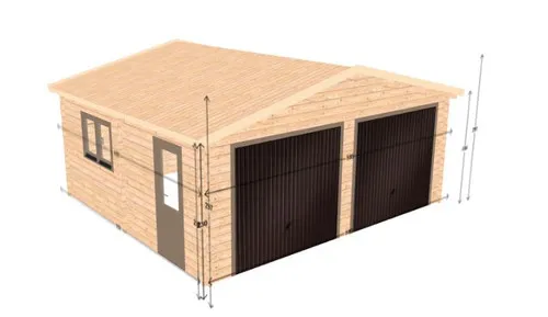 Wood garage kits