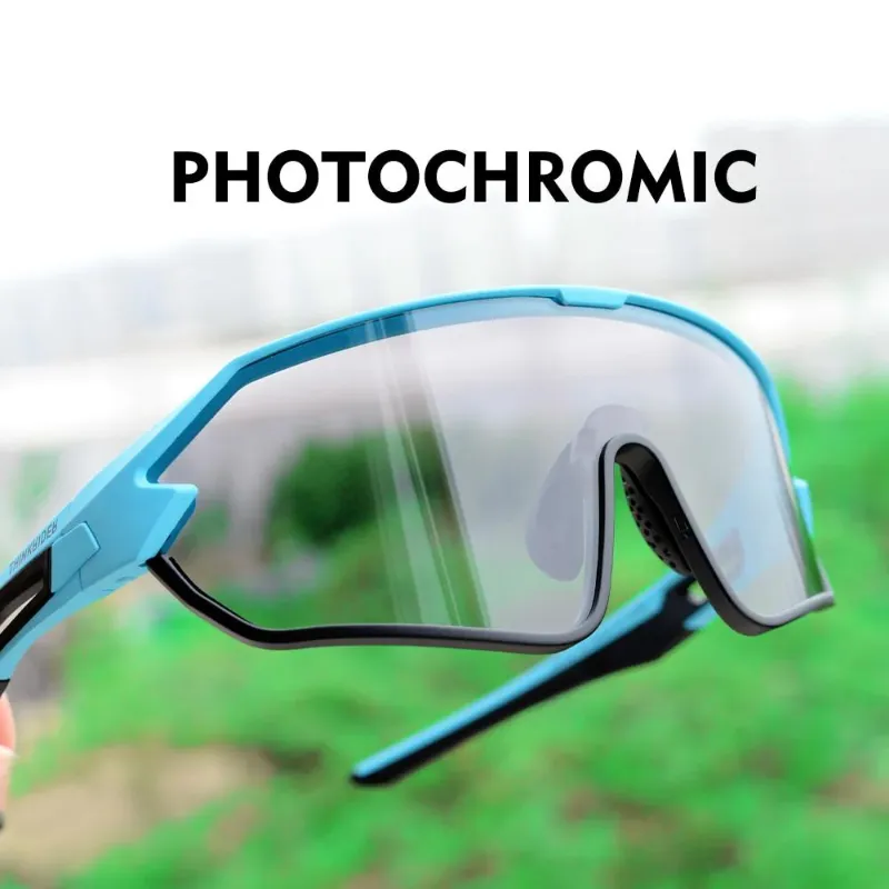 Cycle Peak photochromic sunglasses with adaptive lenses