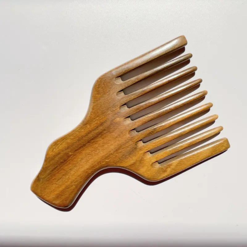 TanmuCare wooden beard pick grooming tool