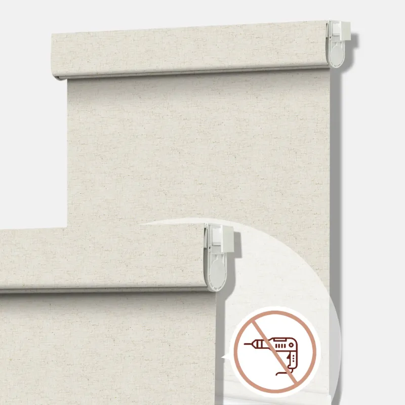 Bringnox no drill blinds with easy mount brackets