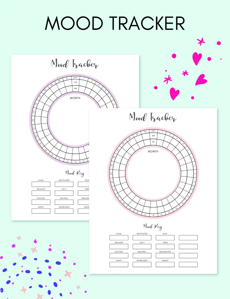 Jessica Autumn Planners mood tracker wellness journal