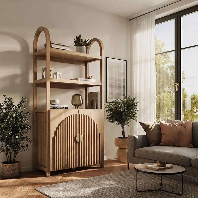 Belleze bookcase and bookshelf with multiple shelves