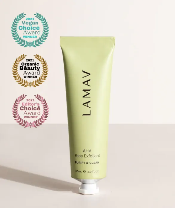 LAMAV aha scrub exfoliator