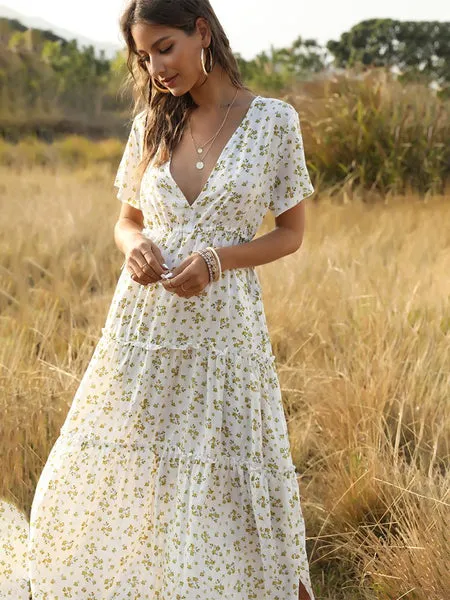 Jolly Vintage womens floral maxi dress floral maxi dress