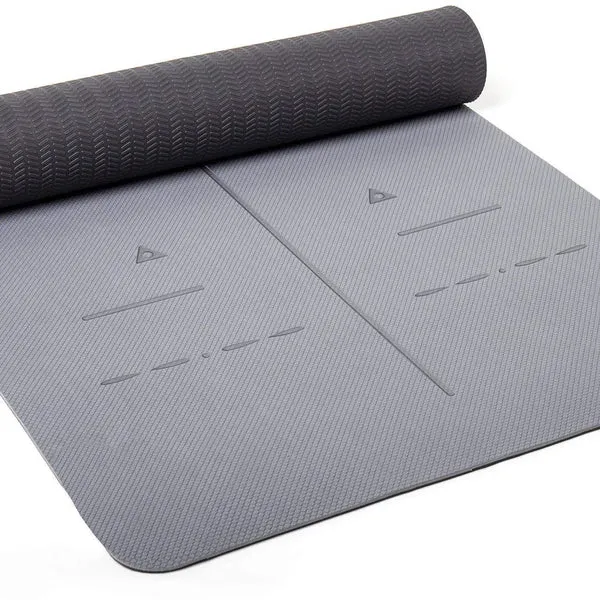 Heathyoga TPE yoga mat with non-slip surface for eco-conscious practice