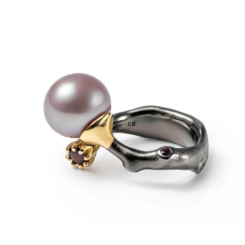 GERMAN KABIRSKI purple pearls jewelry collection