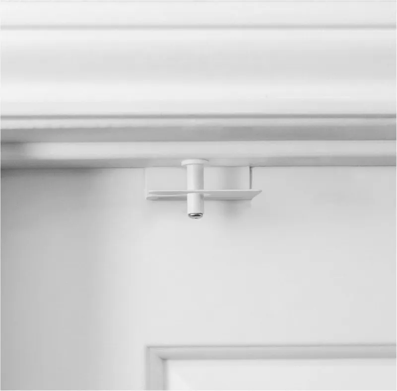GlideLok highlock door lock mounted high on a door out of reach