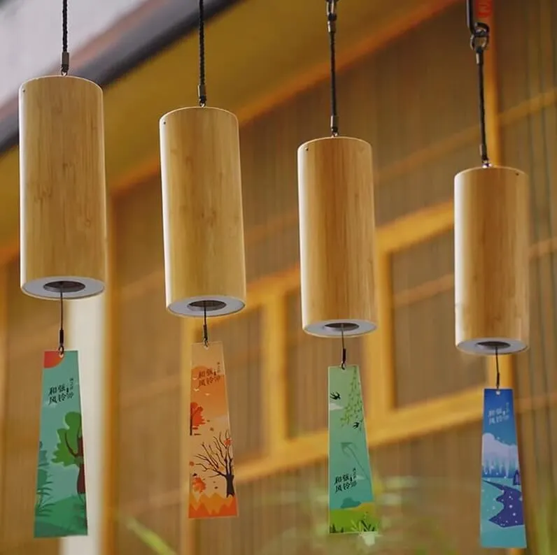Go Kalimba bamboo wind chime with natural tones