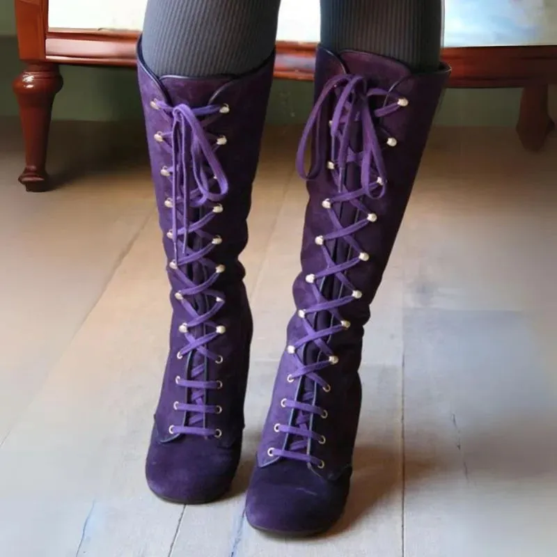 My Steampunk Style purple boots