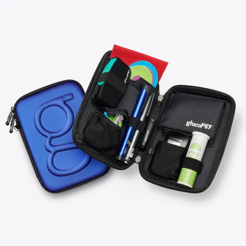 Glucology diabetic case for insulin and testing supply storage