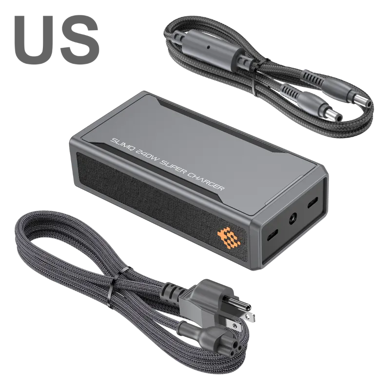 SlimQ 240w dc/usb c charger
