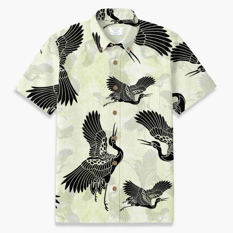 Bonlax crane flight hawaiian shirt