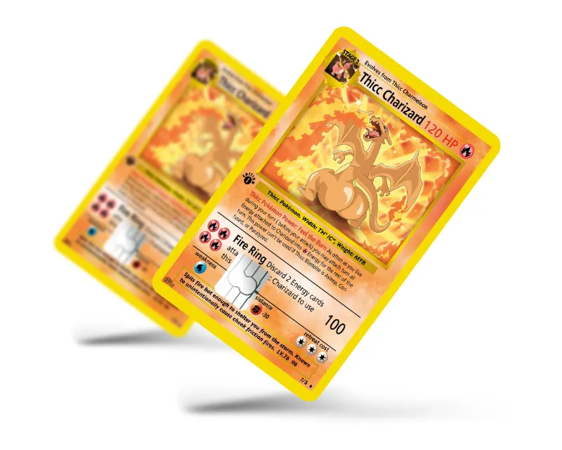 Anime Town Creations thicc charizard custom card