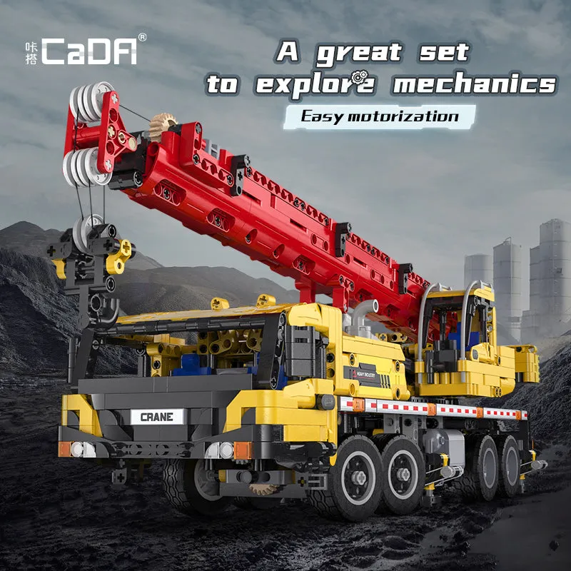 CaDA Bricks remote control crane toy building set