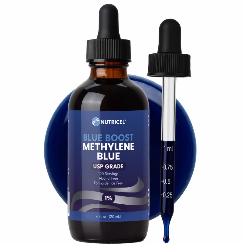 Nutricel Supplements methylene blue solution bottle