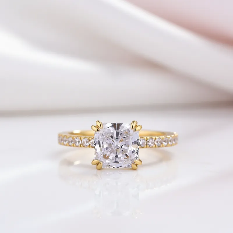 Black Diamonds New York princess cut wedding ring