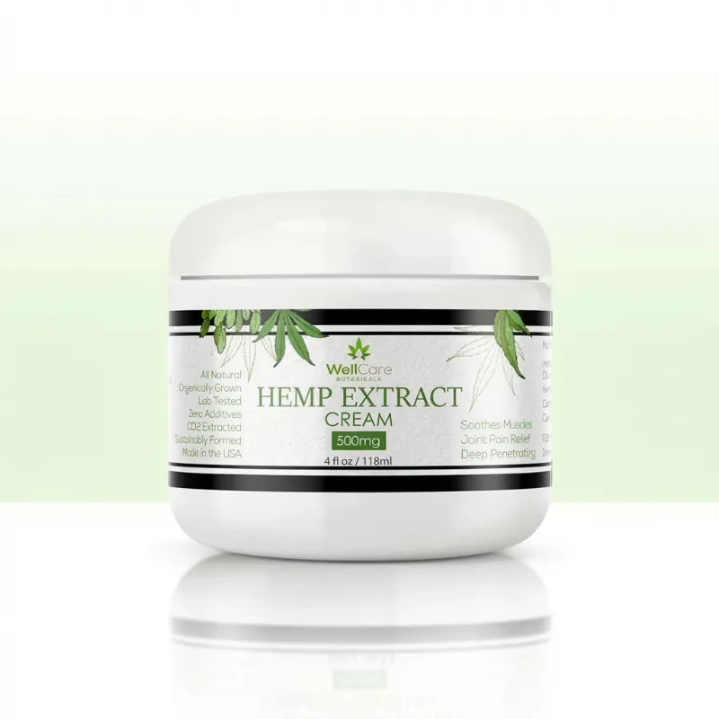 Well Care Botanicals hemp cream for pain topical relief