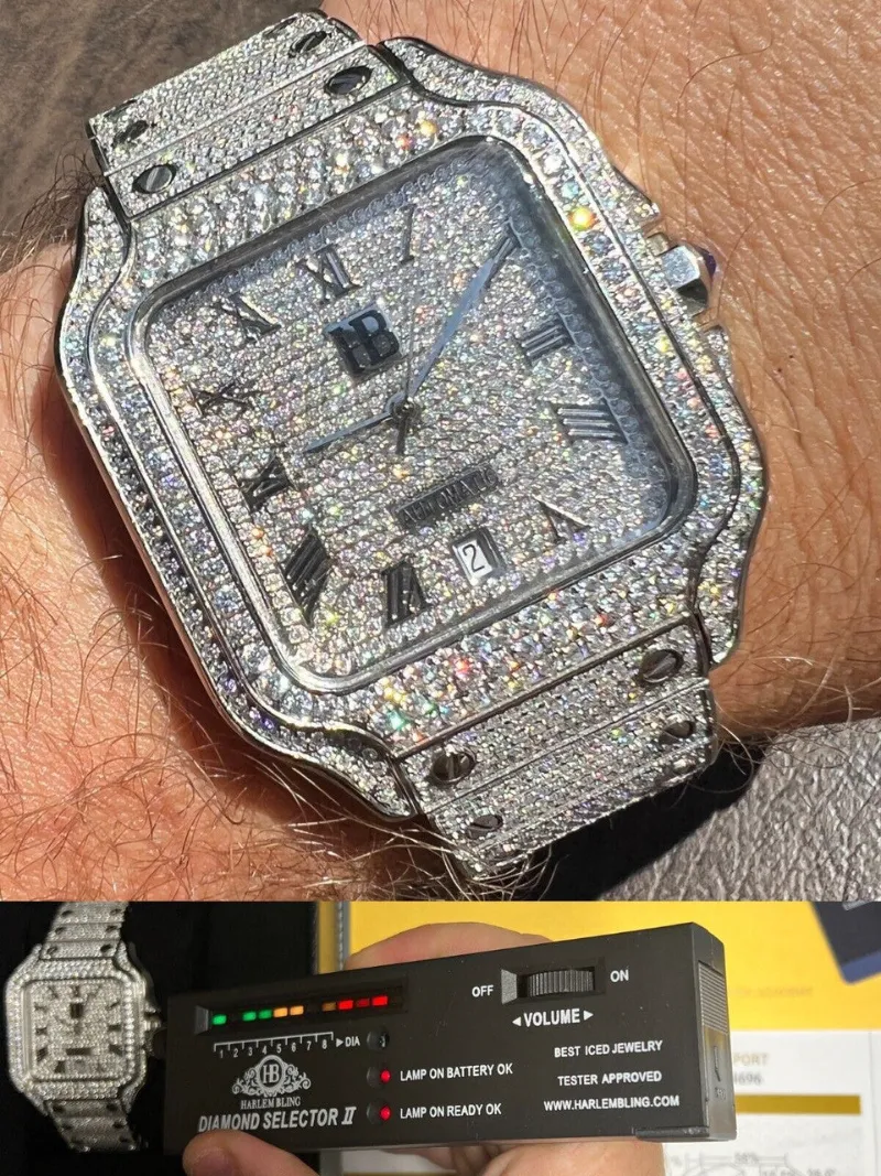 Harlembling moissanite watch