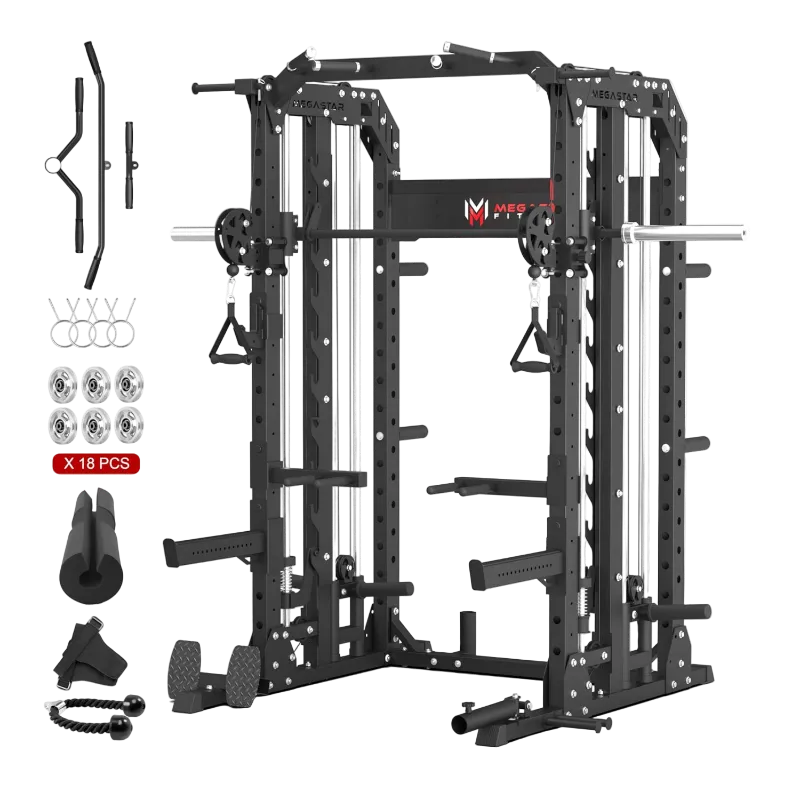 Megastar Fitness smith machine home gym for weight training