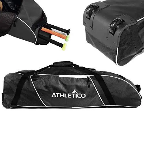 Athletico baseball bat bag for carrying bats and equipment