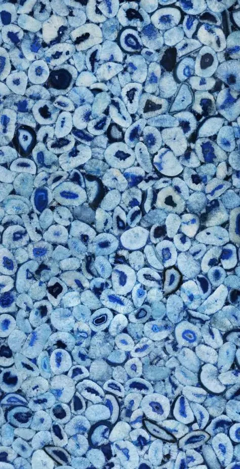Zicana Boutique blue agate stone surface