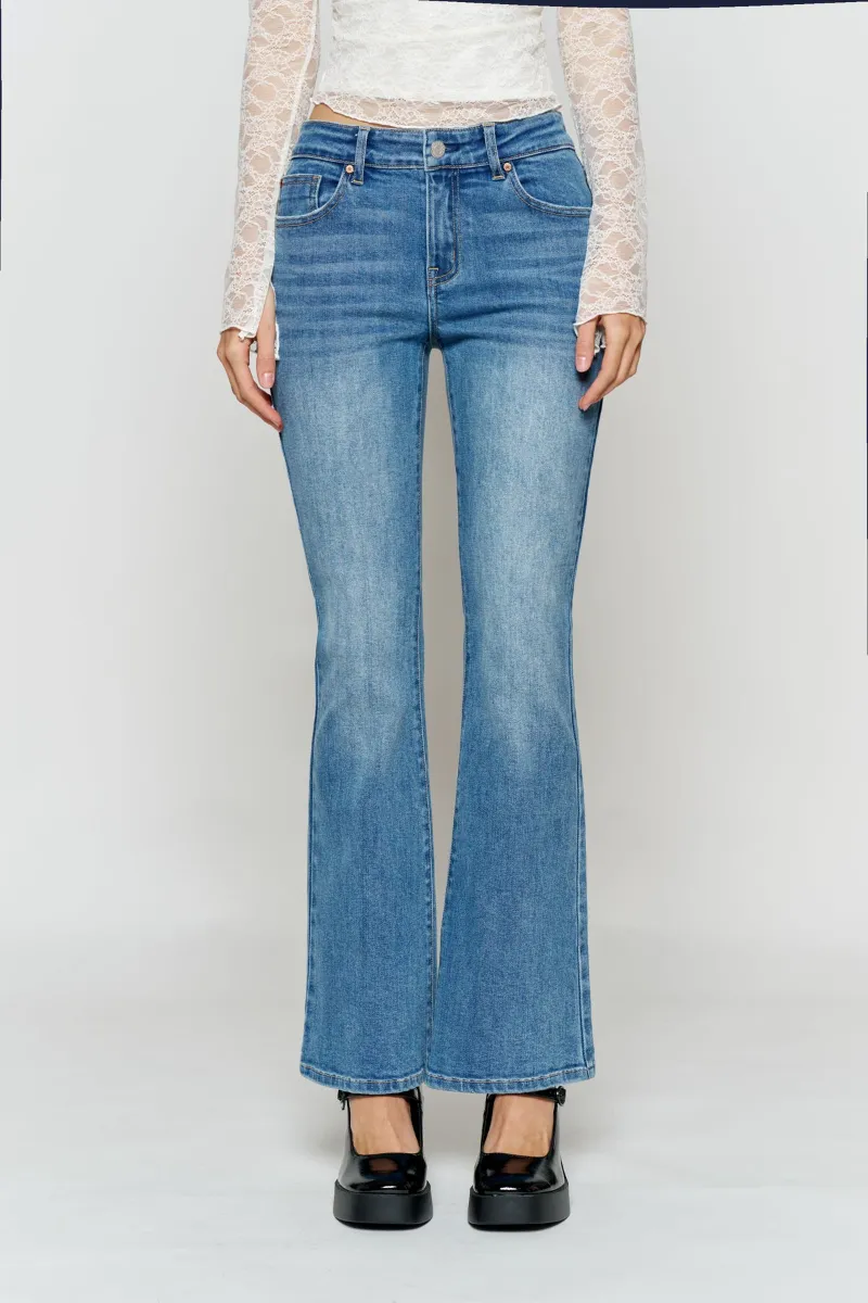 Enjean bootcut jeans with tapered ankle opening