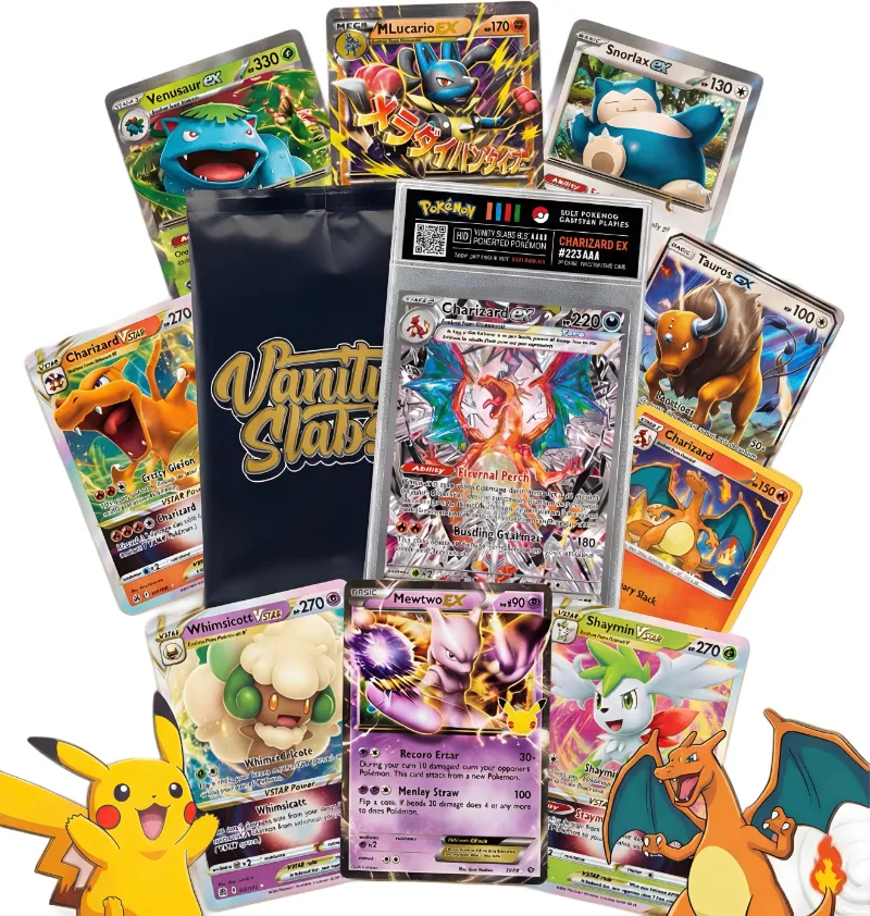 Vanity Slabs mystery pokemon slabs surprise assortment of graded Pokémon card slabs