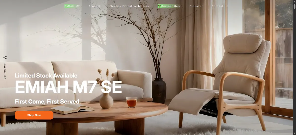 The EMIAH Store home page